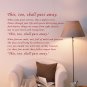 This too shall Pass Away Words Quotes DIY Wall Art Vinyl Decals Stickers for home decor saying fd-4