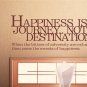 Happiness is a Journey Saying Words DIY Modern Wall Art Vinyl Decals Stickers for home decor fd-5