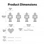 LOVE Robots DIY Modern Unique Wall Art Vinyl Decals Stickers for Home Kitchen Cafe decor ga-3