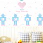 LOVE Robots DIY Modern Unique Wall Art Vinyl Decals Stickers for Home Kitchen Cafe decor ga-3