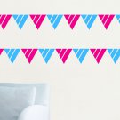 Lovely Party Flags DIY Modern Unique Wall Art Vinyl Decals Stickers Large kids ga-8