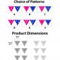 Lovely Party Flags DIY Modern Unique Wall Art Vinyl Decals Stickers Large kids ga-8