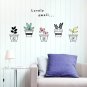 Lovely Smell Pot Flower Plant Words DIY Modern Kitchen Wall Art Vinyl Decals Stickers decor ga-10