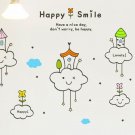 Happy Smile Words DIY Wall Art Vinyl Decals Stickers  for home cafe decor fun kids ga-11