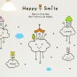 Happy Smile Words DIY Wall Art Vinyl Decals Stickers  for home cafe decor fun kids ga-11