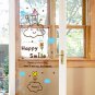 Happy Smile Words DIY Wall Art Vinyl Decals Stickers  for home cafe decor fun kids ga-11
