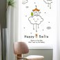 Happy Smile Words DIY Wall Art Vinyl Decals Stickers  for home cafe decor fun kids ga-11