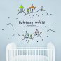 Fantasy World Lettering DIY Wall Art Vinyl Decals Stickers for home cafe decor fun words kids ga-12