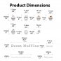 Sweet Muffins Words DIY Modern Kitchen Wall Art Vinyl Decals Sticker for home decor lovely ga-13