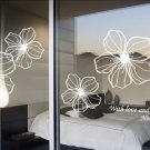 Love and Patience Flower Words DIY Modern Wall Art Vinyl Decals Stickers decor quote ga-15