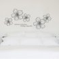 Love and Patience Flower Words DIY Modern Wall Art Vinyl Decals Stickers decor quote ga-15