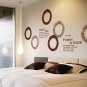 Unique Rough Circle Quotes DIY Modern Wall Art Vinyl Decals Stickers for home office decor ga-21