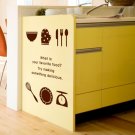 Simple Kitchenware icons Words DIY Modern Kitchen Wall Art Vinyl Decals Stickers for decor ga-23