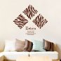 Zebra Print Panels Square Quotes DIY Modern Wall Art Vinyl Decals Stickers for decor unique ga-22