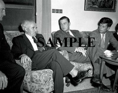 John F.Kennedy and Roosevelt JR during their visit to israel in 1951 with David ben gurion photo #61