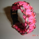 pink pink camo paracord bracelet