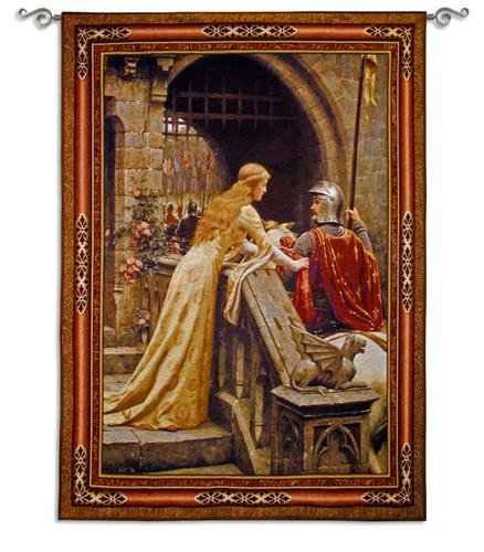 31x40 GODSPEED Knight Medieval Tapestry Wall Hanging