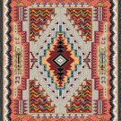 53x41 Large SOUTHWEST SALMON Geometric Tapestry Wall Hanging