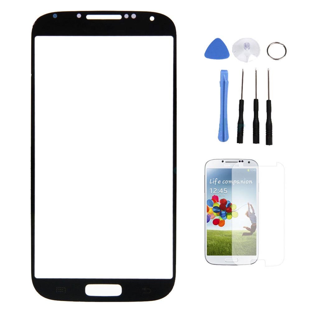 Samsung Galaxy S4 S IV GT-i9500 Front Outer Screen Glass Lens Blue