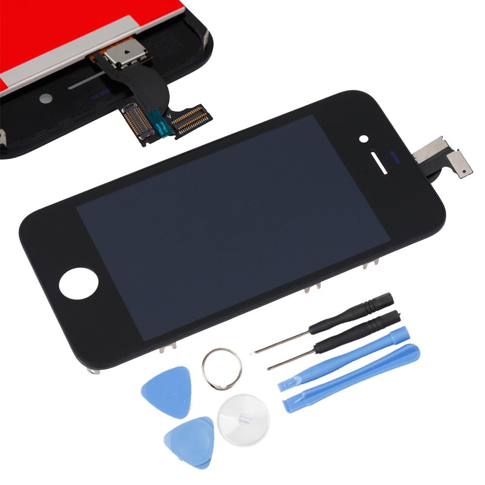 Black Replacement LCD Touch Screen Digitizer Glass Assembly for iPhone 4S + Tool