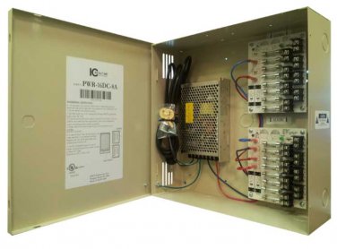 PWR16DC8A: 16 Ch 12V DC @ 8 amp UL listed Power Distribution Box