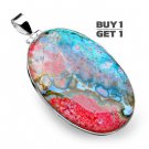 Buy 1 Get 1 - 100% Natural Ocean Jasper 925 Sterling Silver Pendant Art Jewelry