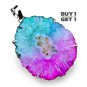 Buy 1 Get 1 - 2 1/4" 100% Natural Purple Solar Quartz 925 Sterling Silver Pendant Art Jewelry