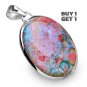 Buy 1 Get 1 - 1 7/8" 100% Natural Usolite 925 Sterling Silver Pendant Art Jewelry Charm