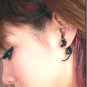 Pair 3D Kitten Cat Leopard Stud Fake Gauge Earrings - Punk Rock Metal Korean Style