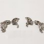 Pair 3D Unicorn Stud Fake Gauge Earrings - Cool Rock Punk Metal Korean Style