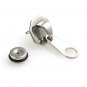 Pair 3D Zip It Zip Pull Zipper Surgical Stainless Steel Earrings