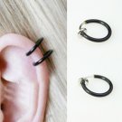 5 X Spring Clip ON Hoop, Nose/Lip/Ear Ring - No Piercing