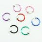 5 X Spring Clip ON Hoop, Nose/Lip/Ear Ring - No Piercing