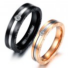 Stainless Steel Side Engraved "THE WORLD LOOKS WONDERFUL WHEN I AM WITH YOU"