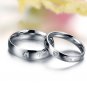 Set of Stainless Steel Engraved "You are perfect in my mind" Couple Promise Ring