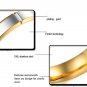 Set of Retro Groove Gold Edge Titanium Stainless Steel Couple Ring Band
