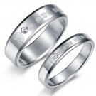Set of Stainless Steel "You are mine" Couple Love Wedding Rings Band