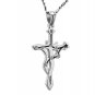 LIBRA - 316L Titanium Stainless Steel Horoscope Cross Gems Necklace