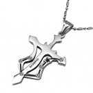 SCORPIO - 316L Titanium Stainless Steel Horoscope Cross Gems Necklace