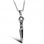 316L Titanium Stainless Steel Prismatic Pendant Necklace Mens