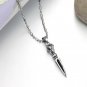 316L Titanium Stainless Steel Prismatic Pendant Necklace Mens