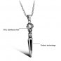 316L Titanium Stainless Steel Prismatic Pendant Necklace Mens