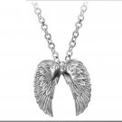 Cool Titanium Stainless Steel Wings Pendant Necklace Mens