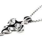 Mens Stainless Steel Tribal Sword Cross Pendant Necklace Gothic/Punk/Funky