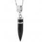 316L Titanium Stainless Steel Men's Bullet Pendant Necklace