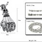 316L Titanium Stainless Steel Skeleton Hand Skull Pendant Necklace