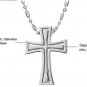 316L Titanium Stainless Steel Roman 2 Piece Cross Pendant Necklace