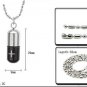 316L Titanium Stainless Steel Openable Pill/Drug Pendant Necklace