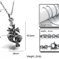 316L Titanium Stainless Steel Vintage Skull Cross Pendant Necklace
