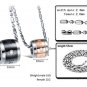 Set of LOVE FOREVER Rolling Titanium Stainless Steel Couple Pendant Necklace